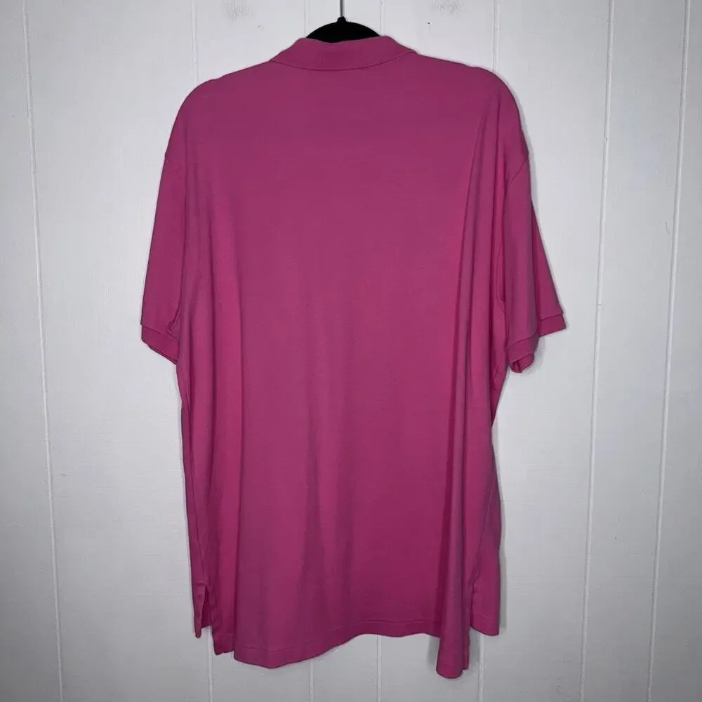 POLO Ralph Lauren Men’s Pink Polo Shirt Pony Logo Size XL